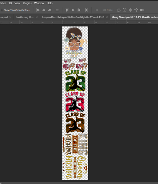 DTF Gangsheet Transfers CUSTOM ORDERS