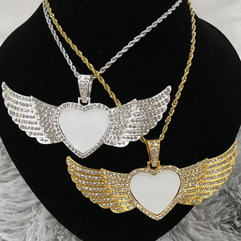 Angel Winged Sublimation Necklace (SILVER Only)