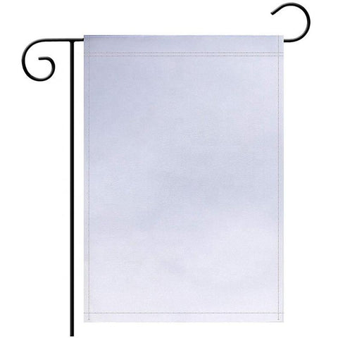 White single-sided garden flag sublimation blank